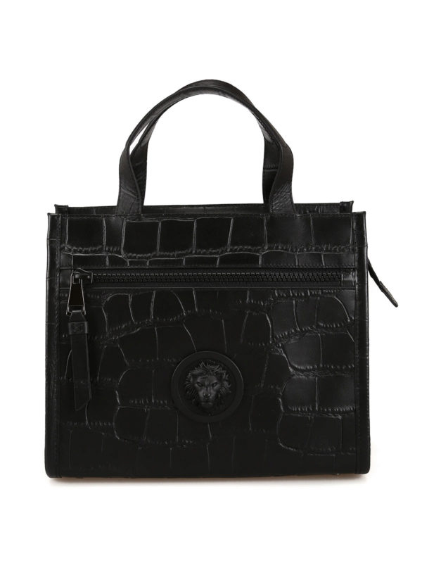 Versus Versace: totes bags - Lion Head printed leather tote