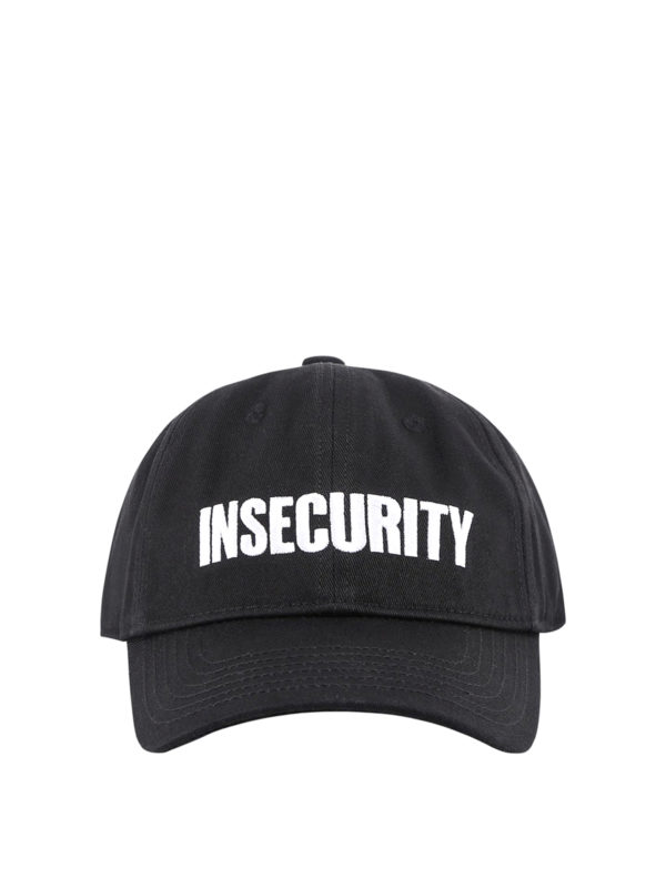 VETEMENTS: hats & caps - Insecurity baseball cap
