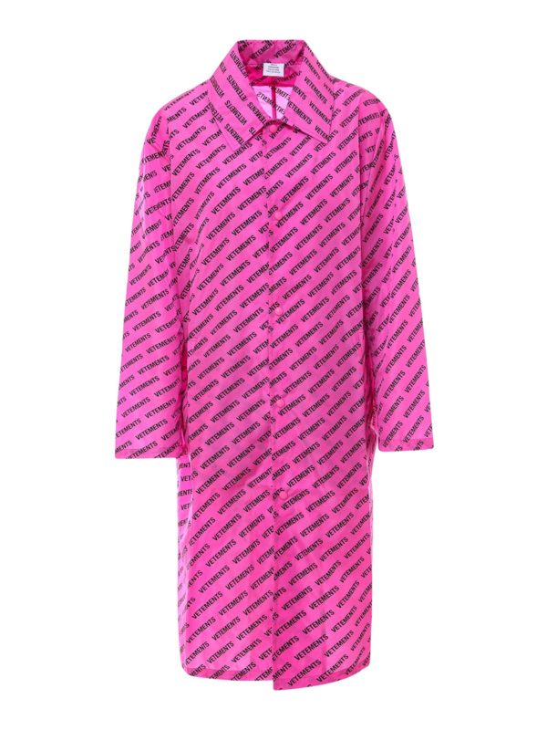 VETEMENTS: cappotti al ginocchio - Cappotto in nylon