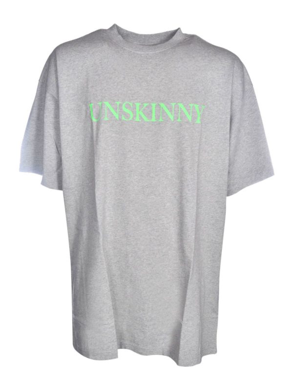 Vetements Unskinny printed t-shirt in gray|UE51TR600GGREYMELANGE