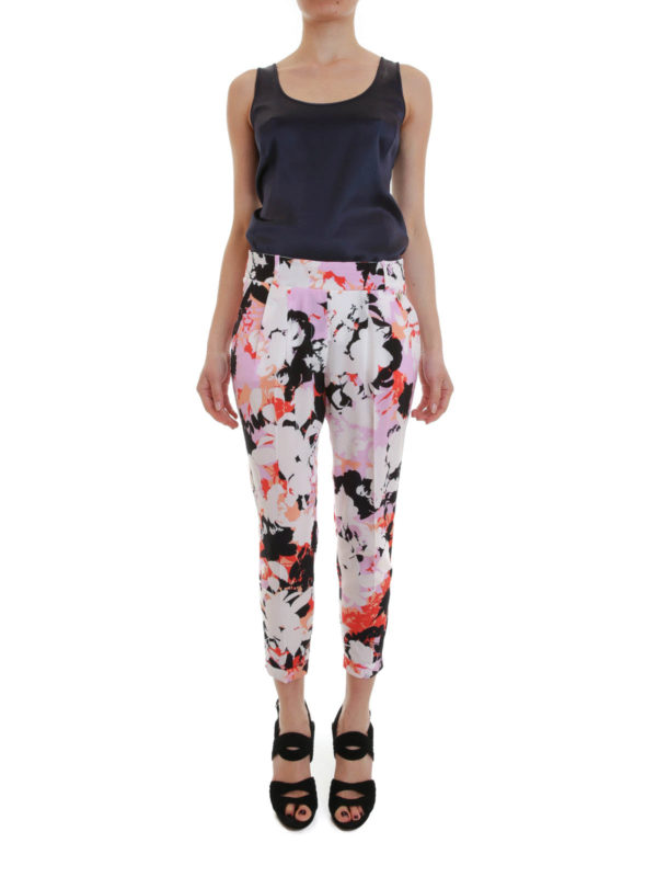 VIA DELLE PERLE: Casual Hosen online - Resort Hose Mit Blumendruck