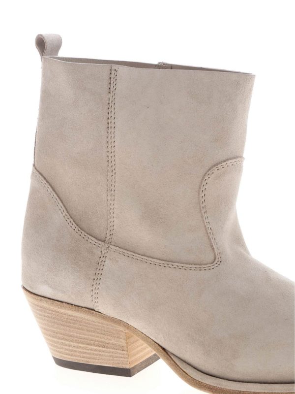Vic Matiè buy online Gaucho ankle boots in ice-colored suede