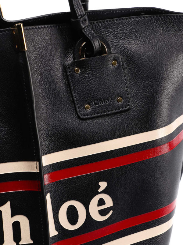 Vick leather tote shop online: CHLOE