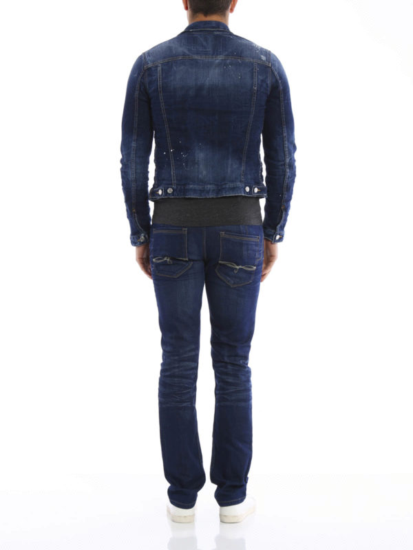 Vintage denim jacket shop online: DSQUARED2