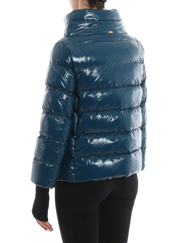 Vinyl effect puffer jacket shop online: HERNO