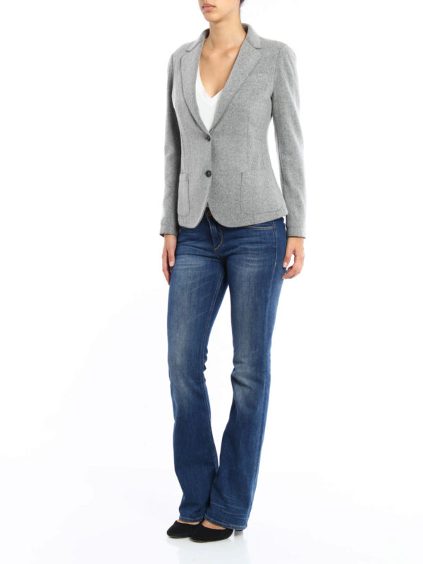 Virgin wool blend blazer shop online: ELEVENTY