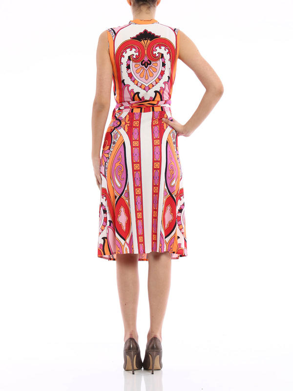 Viscose jersey dress shop online: ETRO
