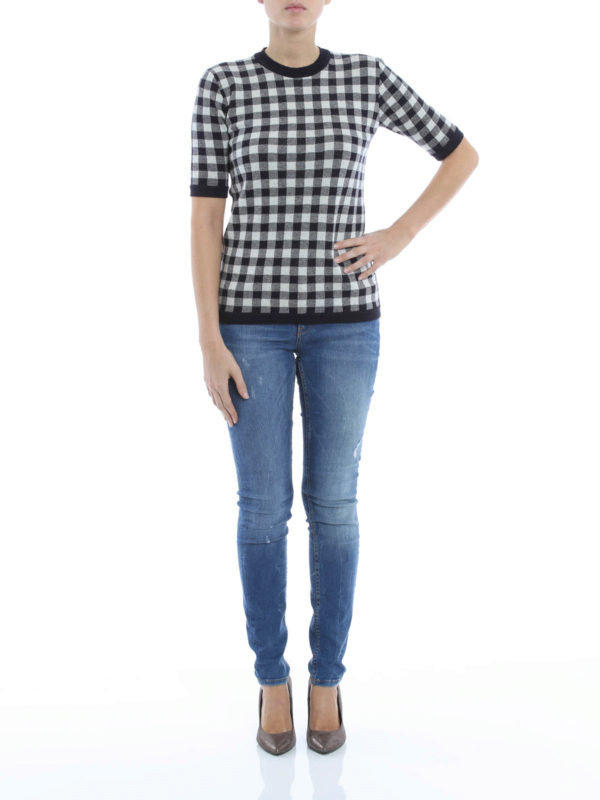 Vivetta: t-shirts online - Emilia checked T-shirt