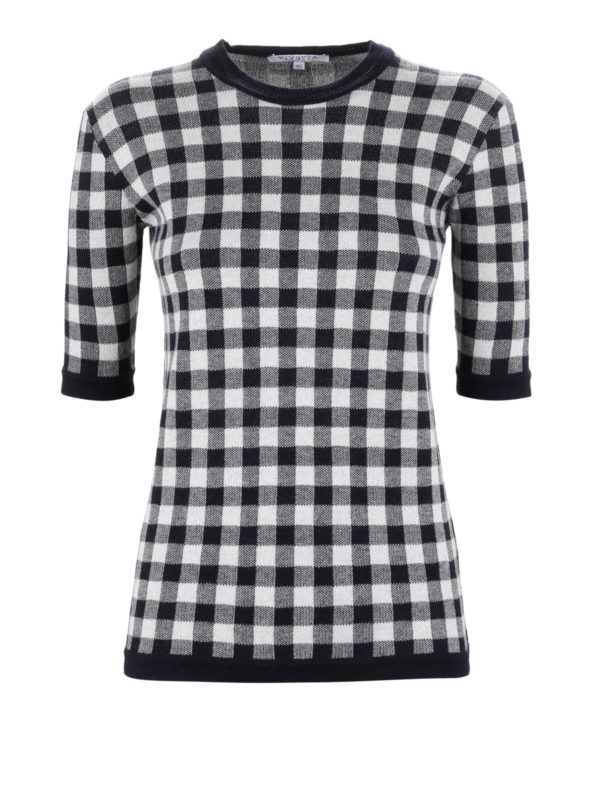 Vivetta: t-shirts - Emilia checked T-shirt