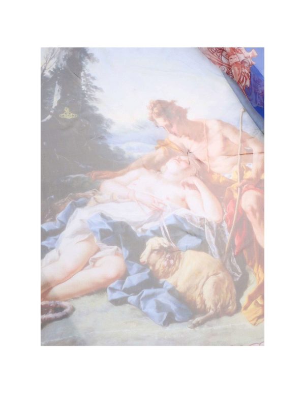 VIVIENNE WESTWOOD: scarves online - Daphnis and Chloe scarf in blue