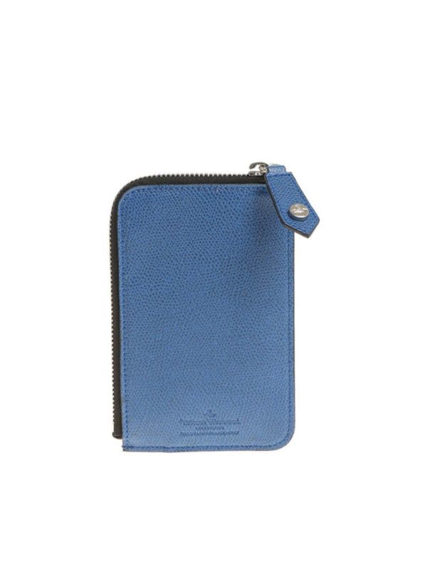 VIVIENNE WESTWOOD: wallets & purses - Blue Lanyard wallet