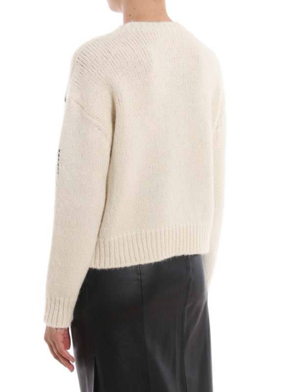 Rundhalspullover - Weiß shop online: VALENTINO