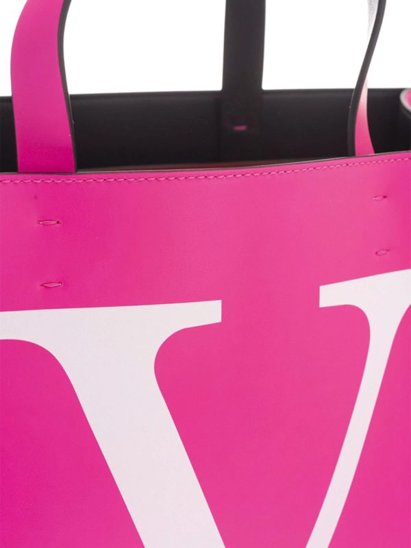 VLOGO tote bag in fuchsia shop online: VALENTINO GARAVANI