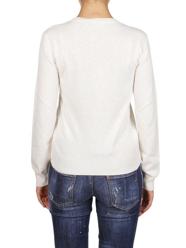 Rundhalspullover - Weiß shop online: VALENTINO