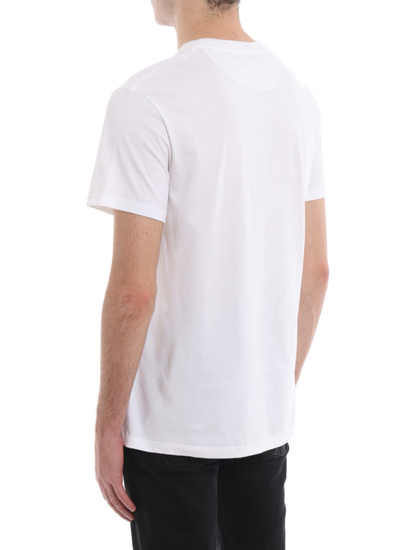 VLTN print white jersey T-shirt shop online: VALENTINO