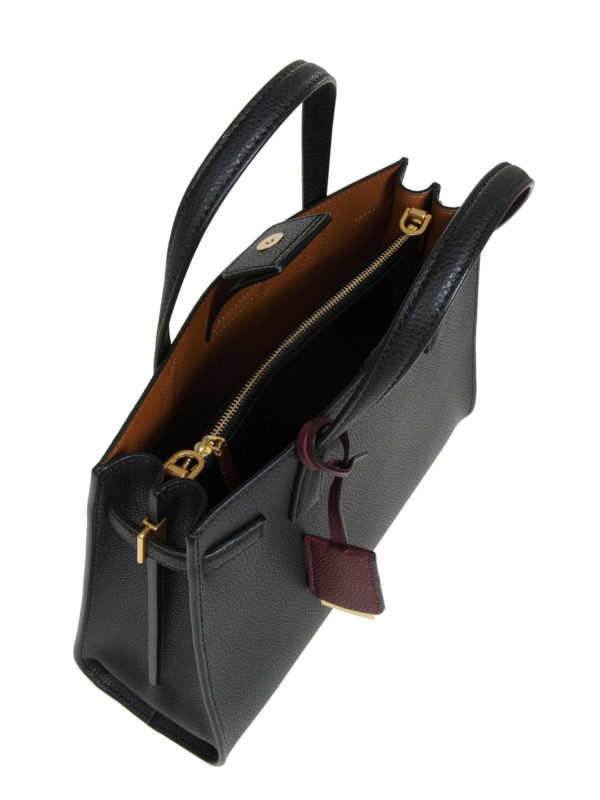 Walker black small tote shop online: TORY BURCH