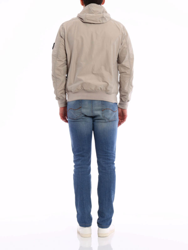 Waterproof hooded jacket shop online: STONE ISLAND