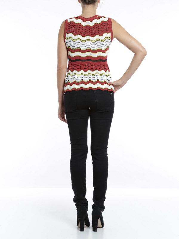 Wave pattern top shop online: M MISSONI