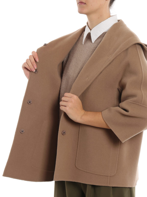 WEEKEND MAX MARA buy online Kurzer Mantel - Hellbraun