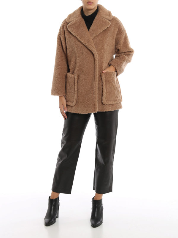 WEEKEND MAX MARA: short coats online - Affine wool blend coat