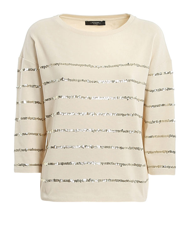 T-shirts Weekend Max Mara - Bonito embellished T-shirt - 594102076002