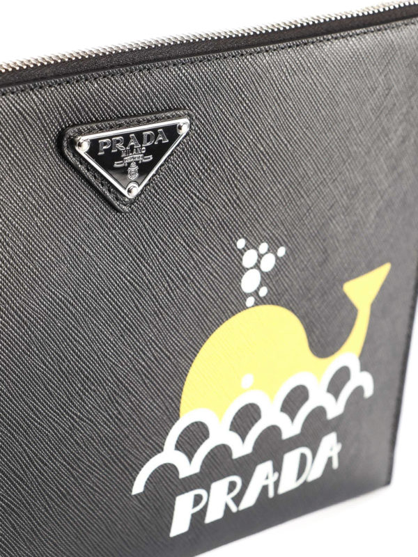 Clutch - Schwarz shop online: PRADA