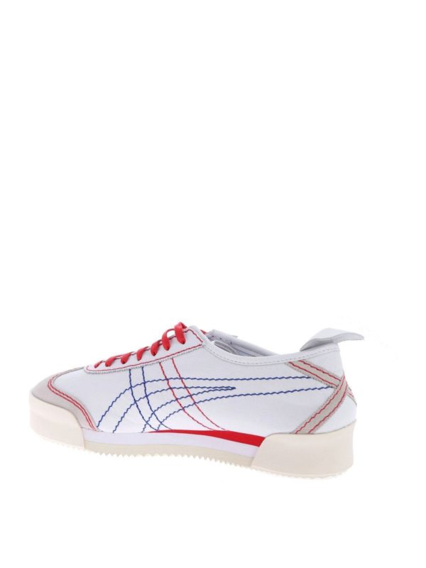 White and red Tiger Mexico sneakers shop online: GCDS