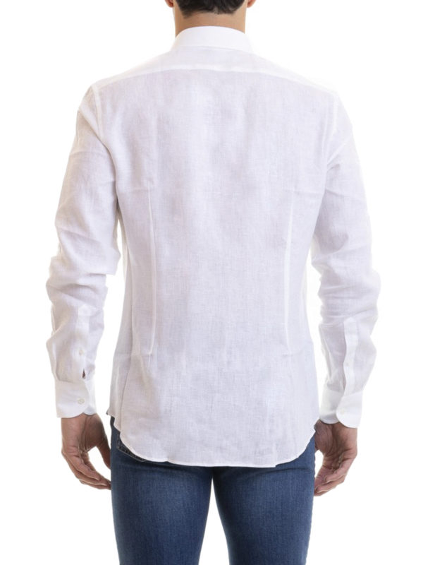 Camicia in garza di cotone bianco shop online: CORNELIANI