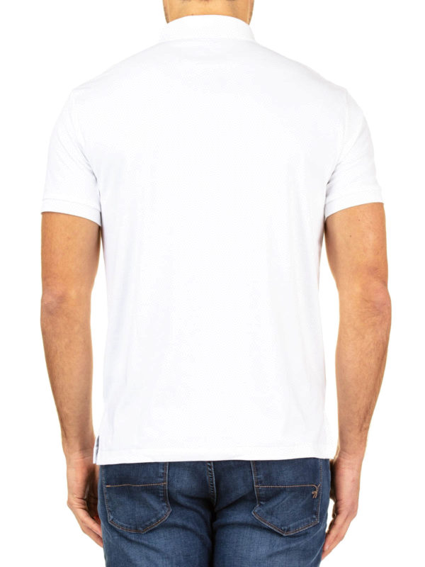 White cotton polo shirt shop online: POLO RALPH LAUREN