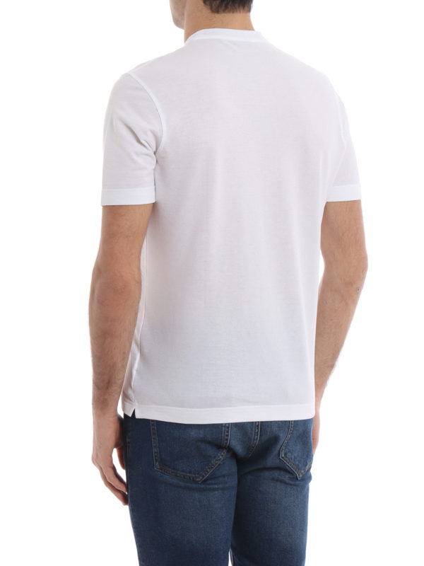 White crew neck T-shirt shop online: SLOWEAR ZANONE