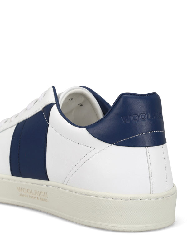 Sneaker basse in pelle bianca shop online: WOOLRICH