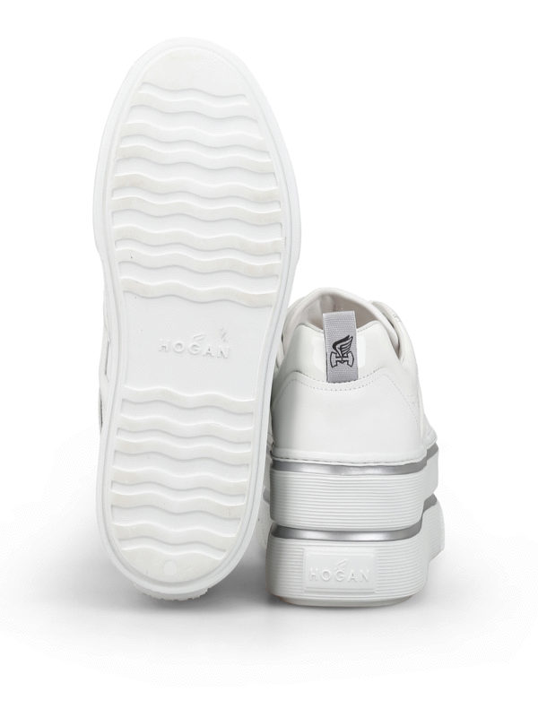 White platform sneakers shop online: HOGAN