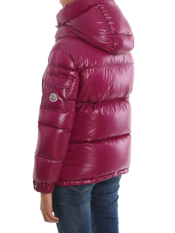 Wilson flocked patch puffer jacket shop online: MONCLER