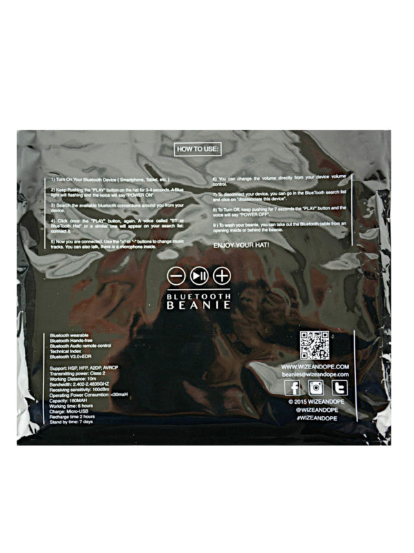 Wize & Ope buy online Bluetooth beanie