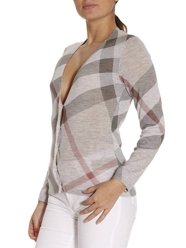 Cárdigans Grises Para Mujer shop online: BURBERRY