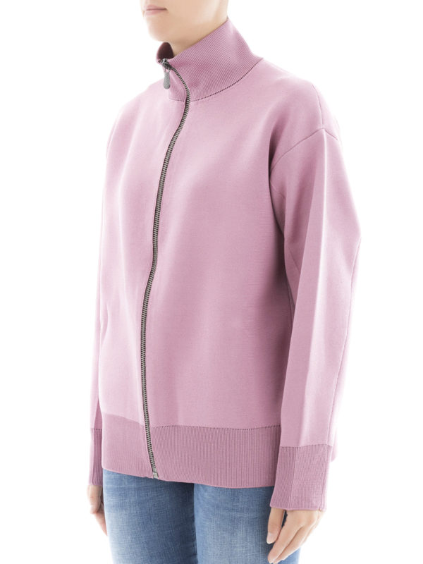 Wool and silk sweatshirt cardigan shop online: BOTTEGA VENETA