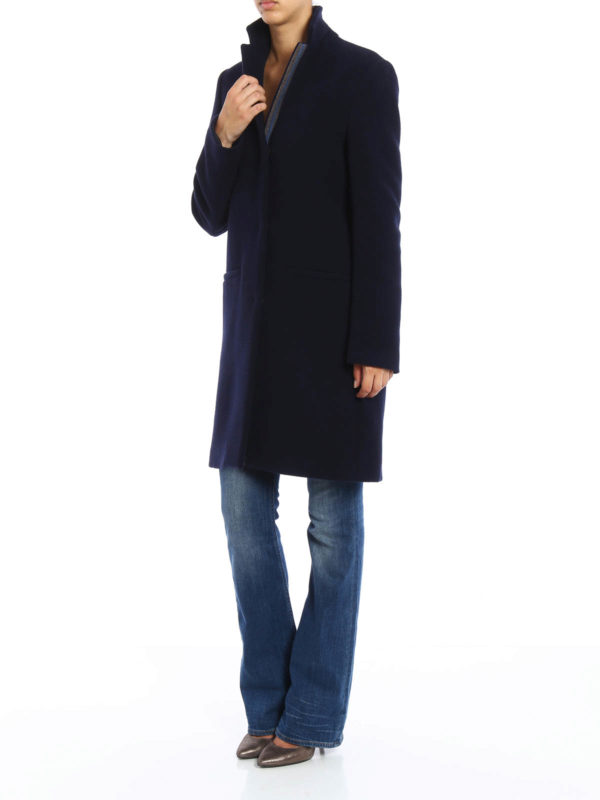 膝丈コート レディース - ブルー shop online: m.s.g.m.