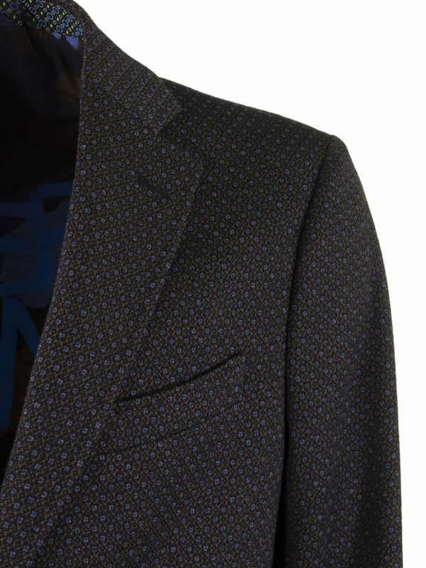 Wool blend jacquard blazer shop online: ETRO