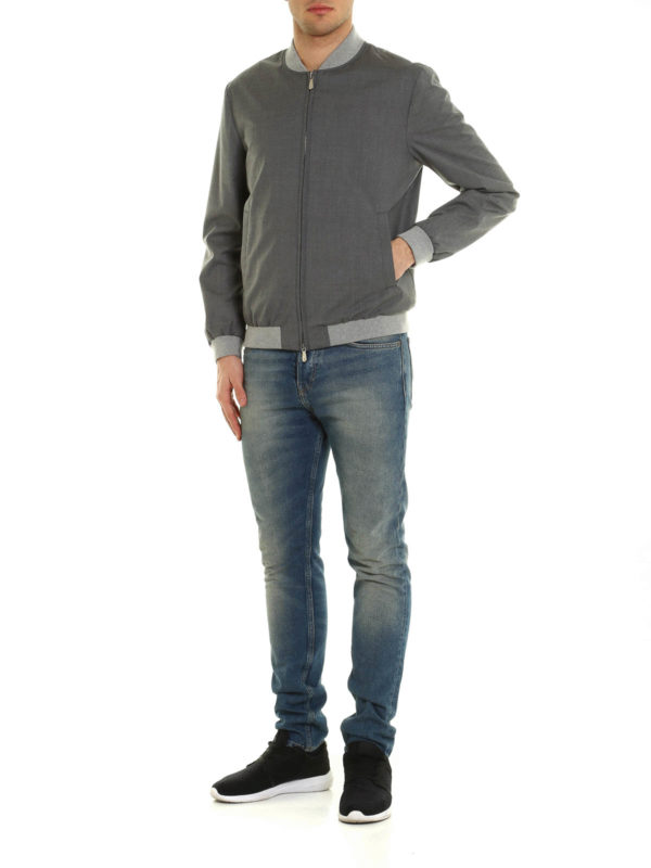 Wool bomber jacket shop online: ELEVENTY