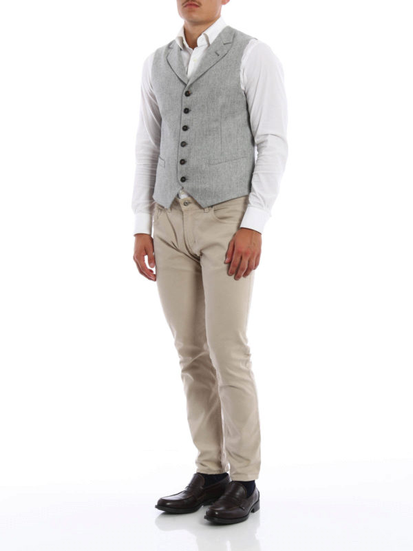 Chaleco Gris Para Hombre shop online: BRUNELLO CUCINELLI