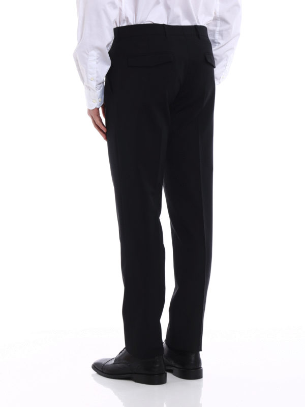 Prada Wool mohair canvas trousers - Black - Men|UPA462D39F0002