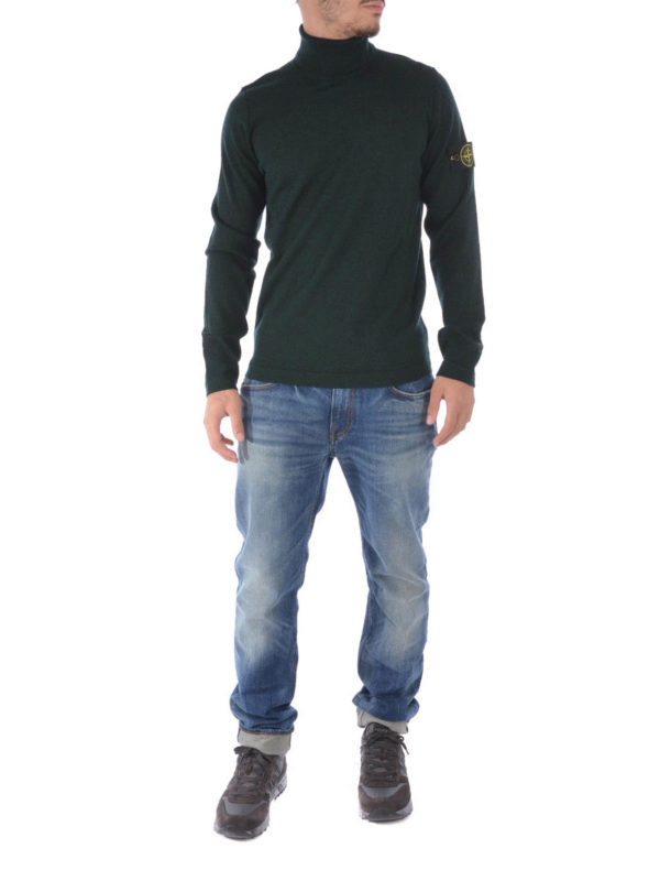 Wool turtleneck shop online: STONE ISLAND