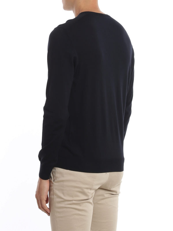 V-Pullover - Dunkelblau shop online: DRUMOHR