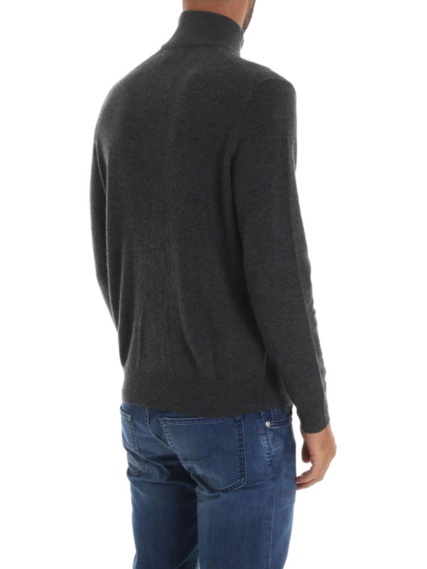 Wool zipped turtleneck sweater shop online: POLO RALPH LAUREN
