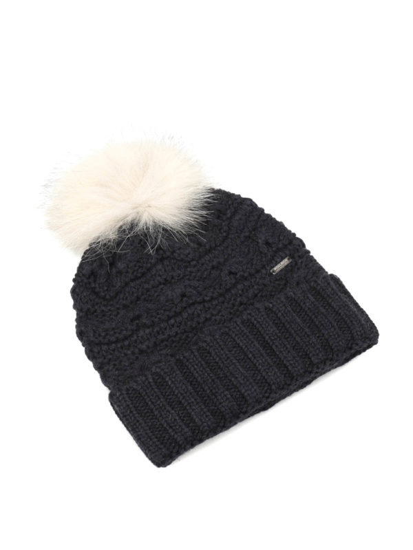 WOOLRICH: beanies - Serenity knitted wool beanie