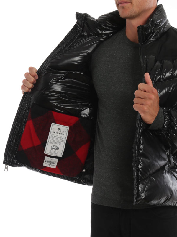 WOOLRICH buy online Logo Arctic black puffer jacket