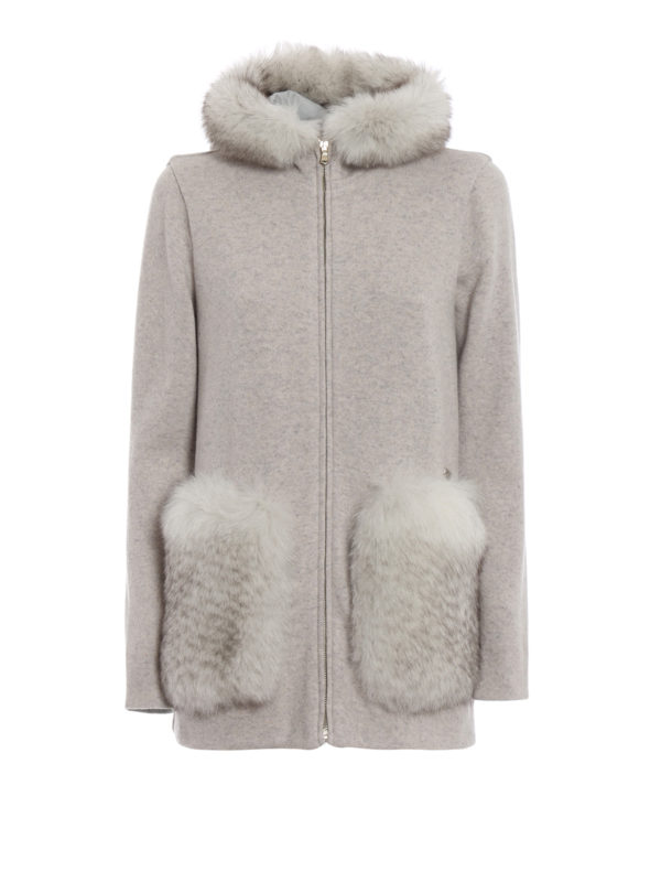 WOOLRICH: Cárdigans - Cárdigan - Marrón Topo