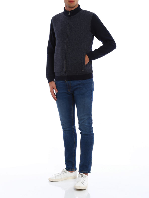 WOOLRICH: cardigans online - Wool blend zipped cardigan