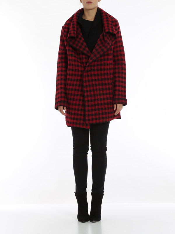 WOOLRICH: casual jackets online - Check wool jacket