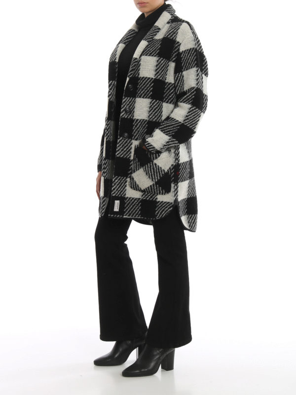 WOOLRICH: Knielange Mäntel online - Knielanger Mantel - Schwarz